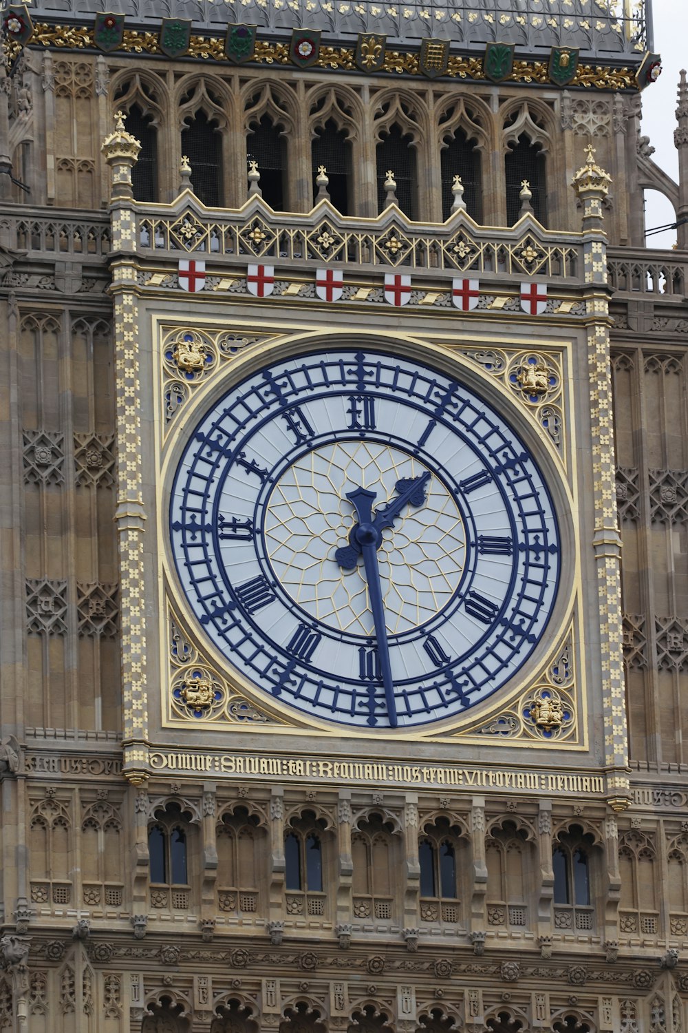 a large clock on a building