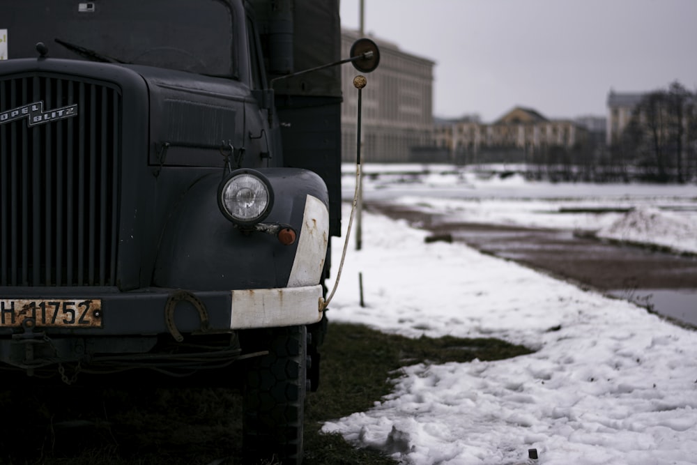 a car parked on a road