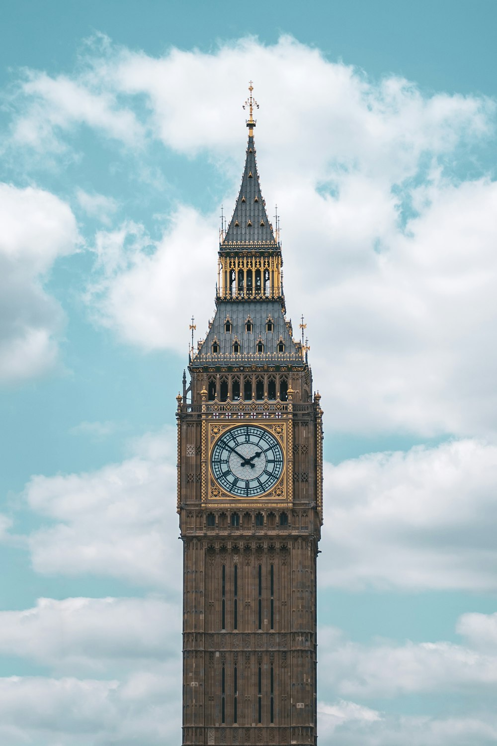 a clock on Big Ben