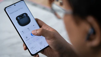 a person holding a phone