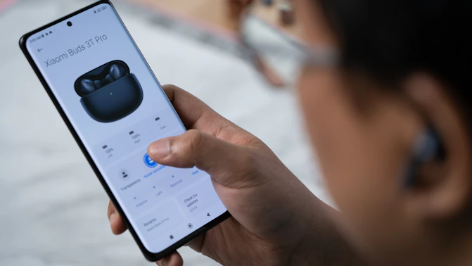 a person holding a phone