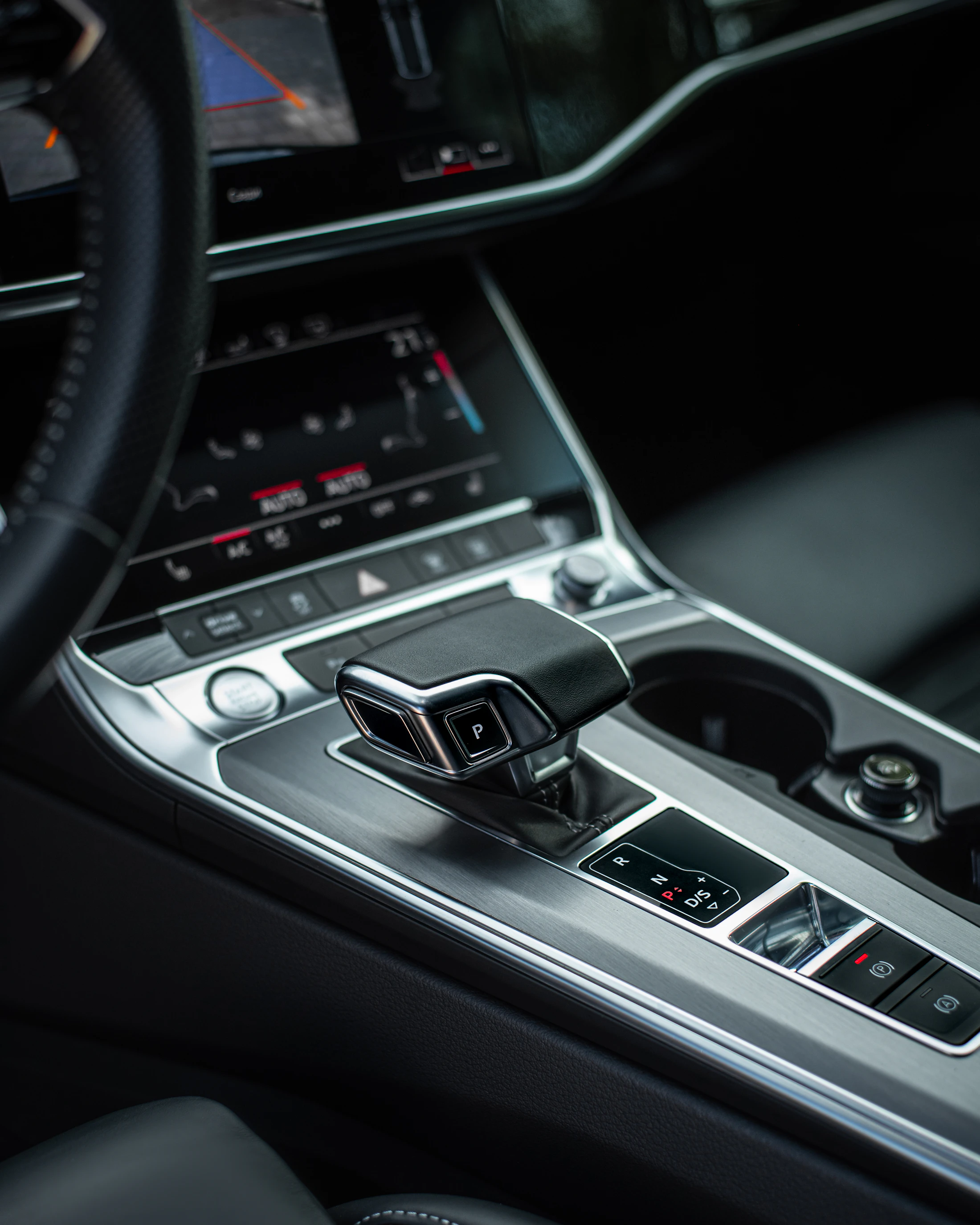 Driver-facing dashboard at speed.
