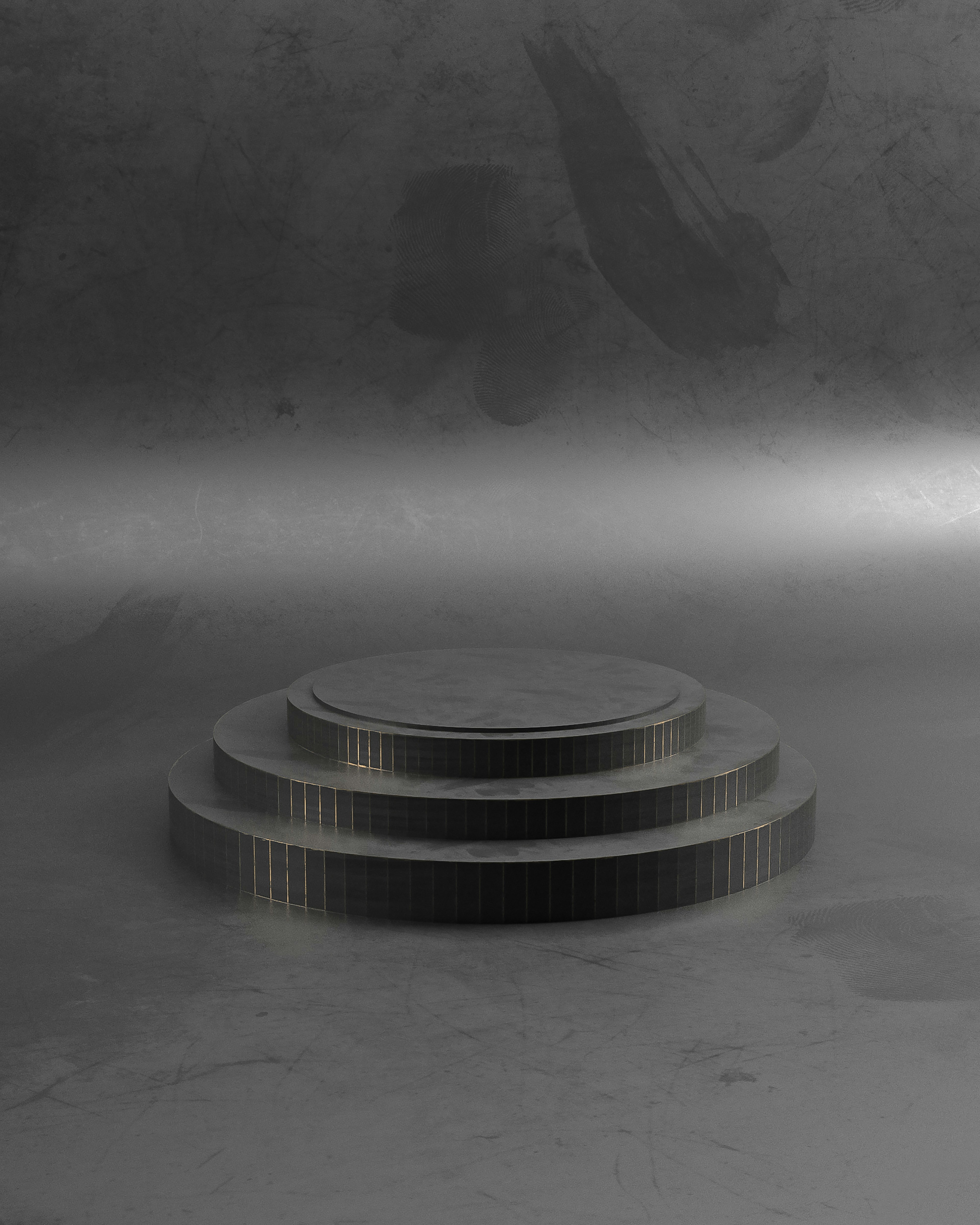 Metal podium cgi graphics