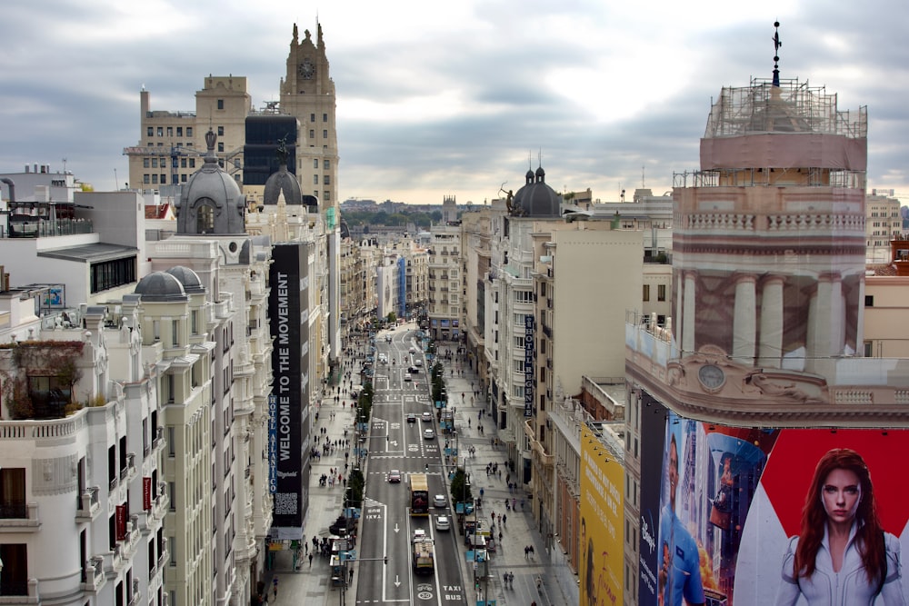 a city with many buildings