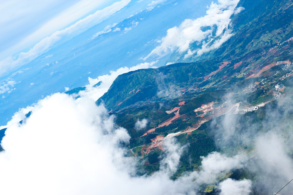 aerial view of a mountain