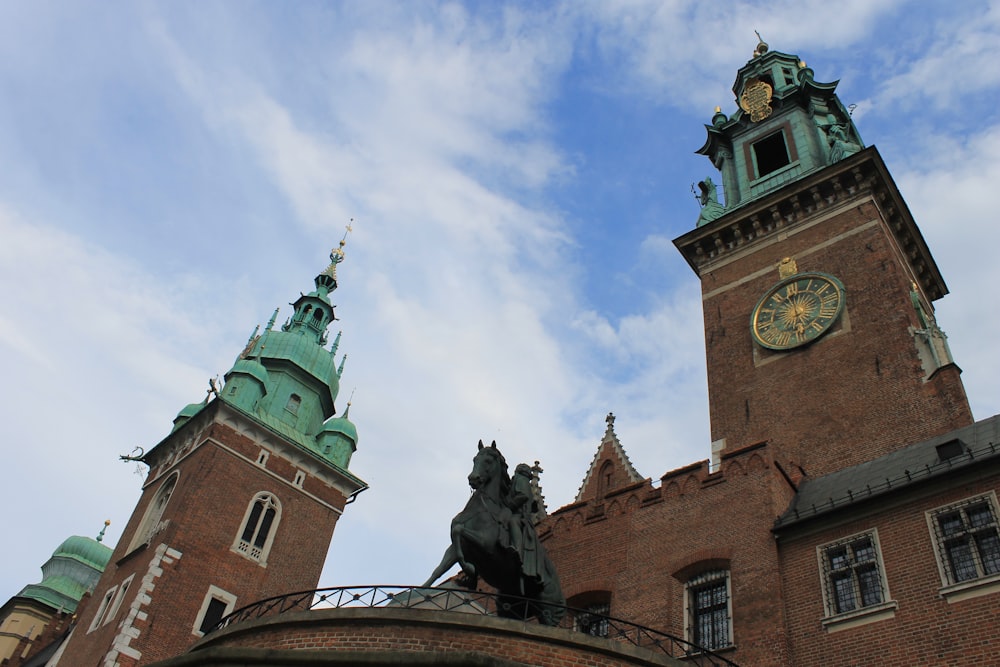 a clock tower on a building