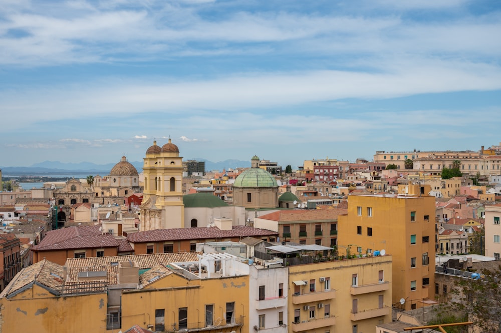 a city with many buildings