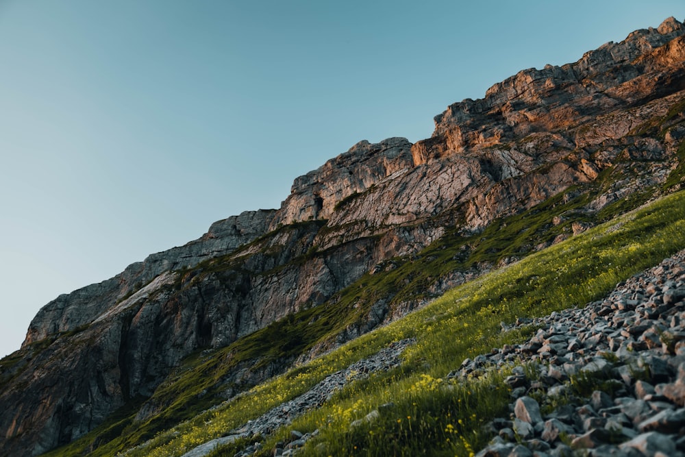 a rocky mountain side