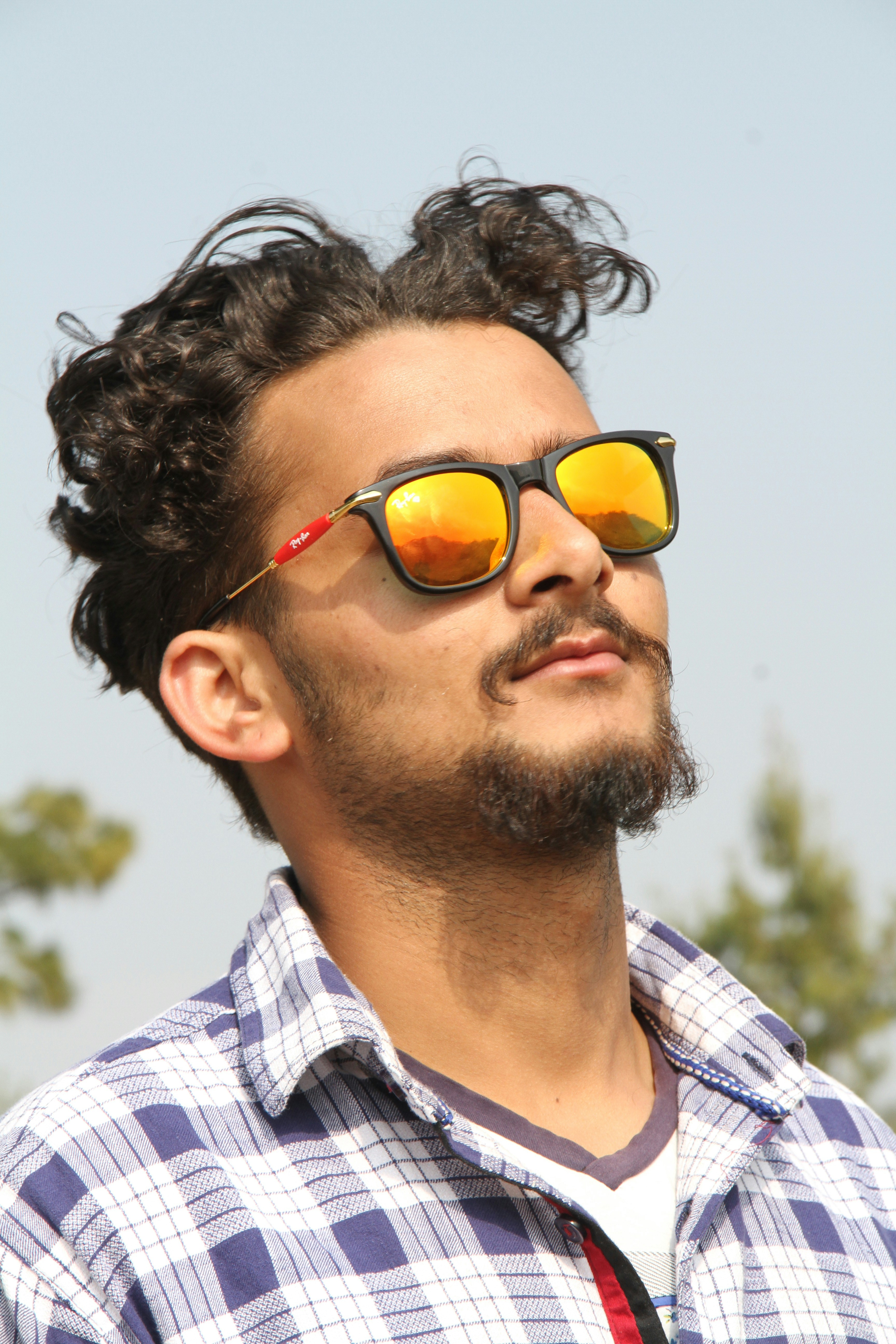 a man wearing sunglasses
