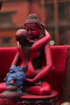 a statue of a woman holding a baby