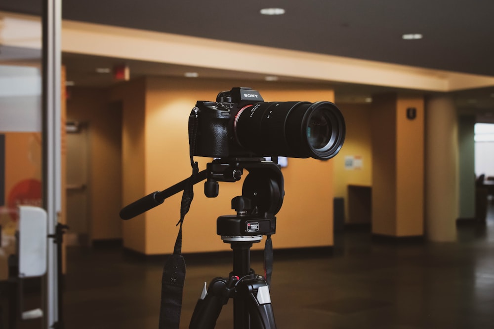 a camera on a tripod