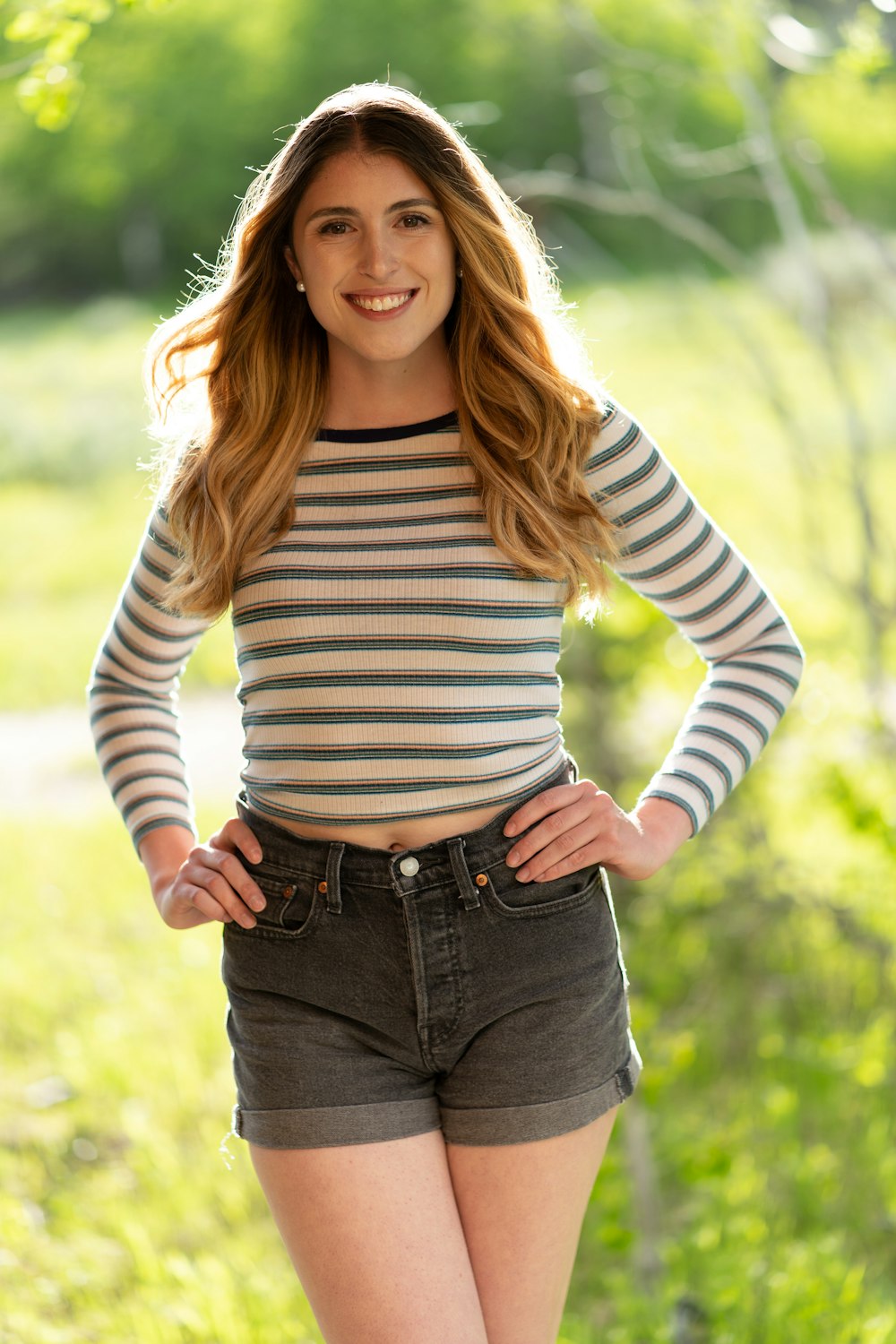 a person standing in a field