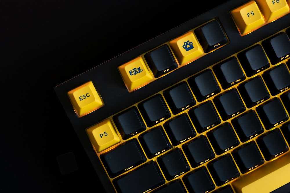 a close up of a keyboard