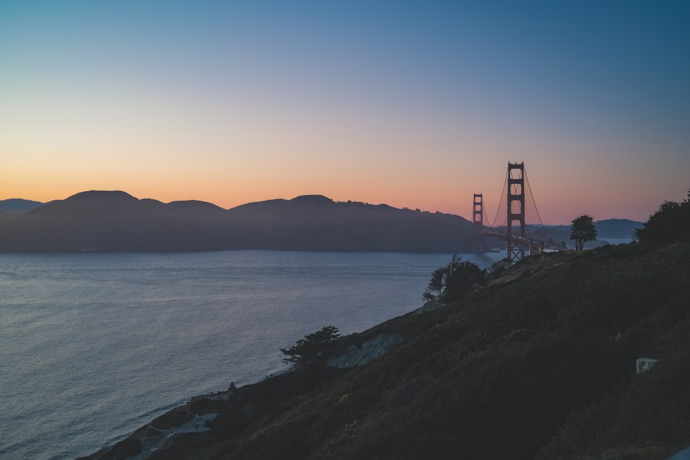 a bridge over a body of water