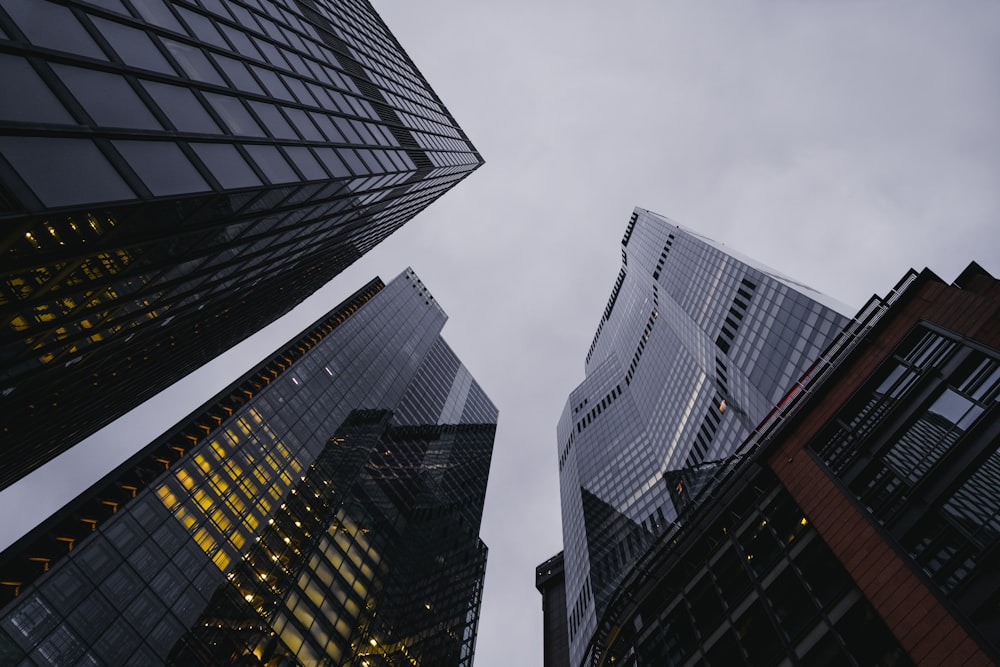 a tall glass building