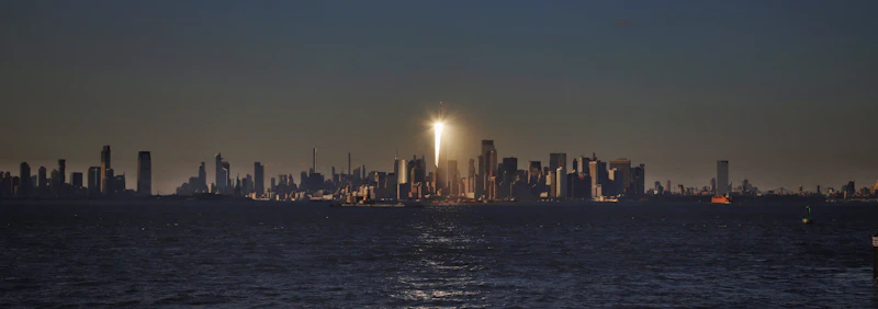 New York City gala venue - a city skyline at night