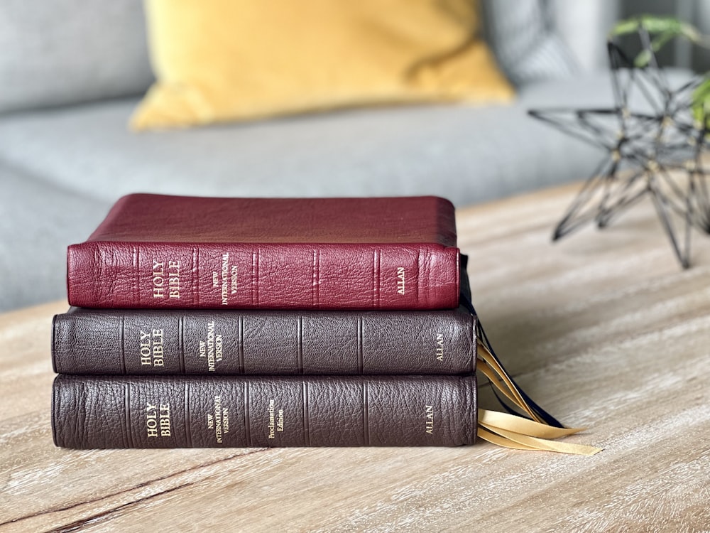 a stack of books