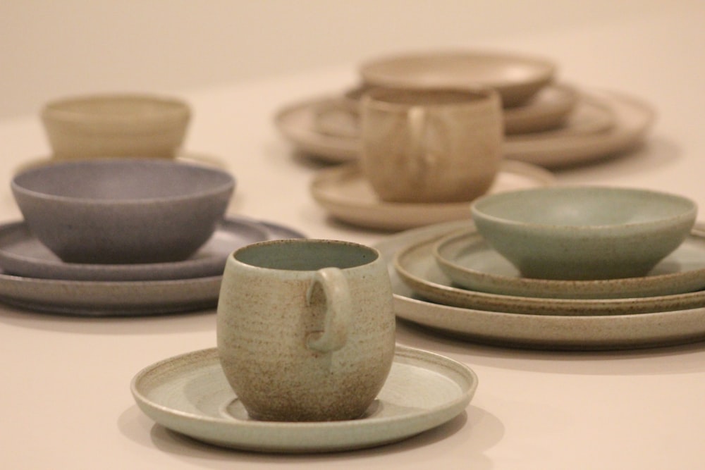 a group of bowls