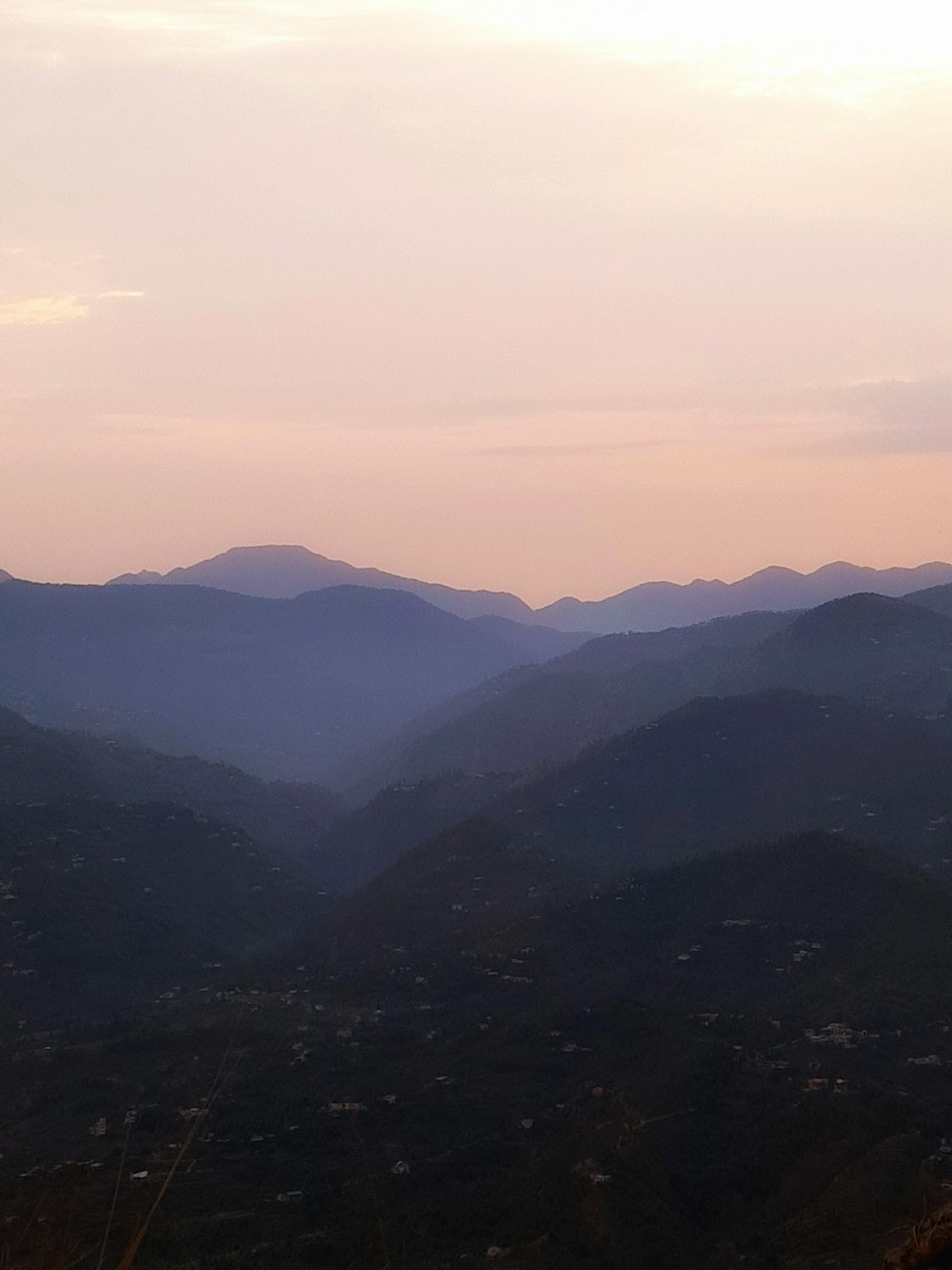 a view of a mountain range