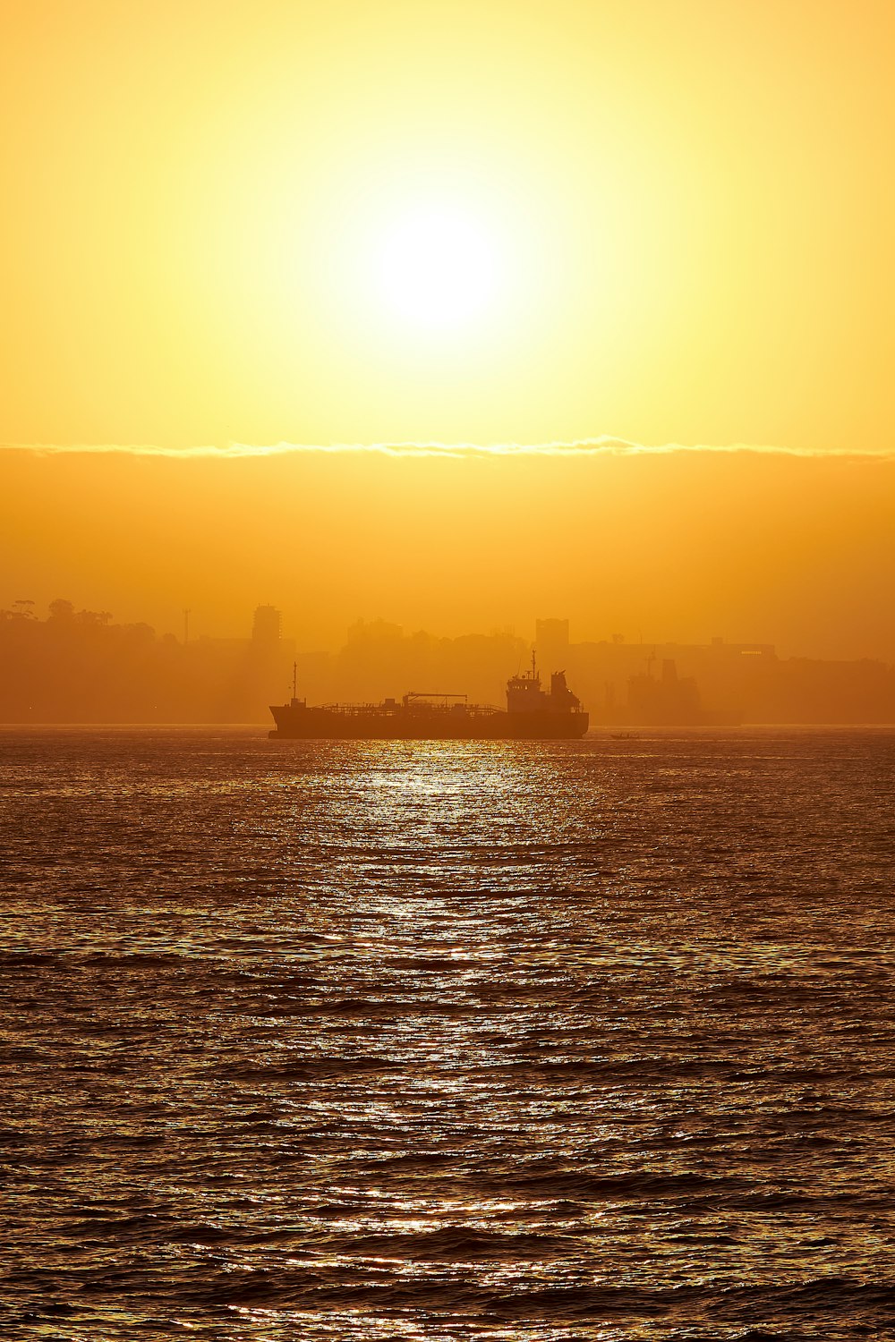 a boat in the water