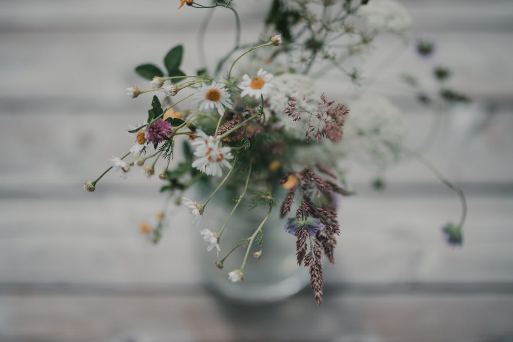 a vase with flowers