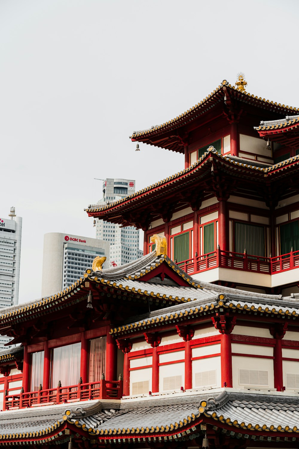 a building with a red roof