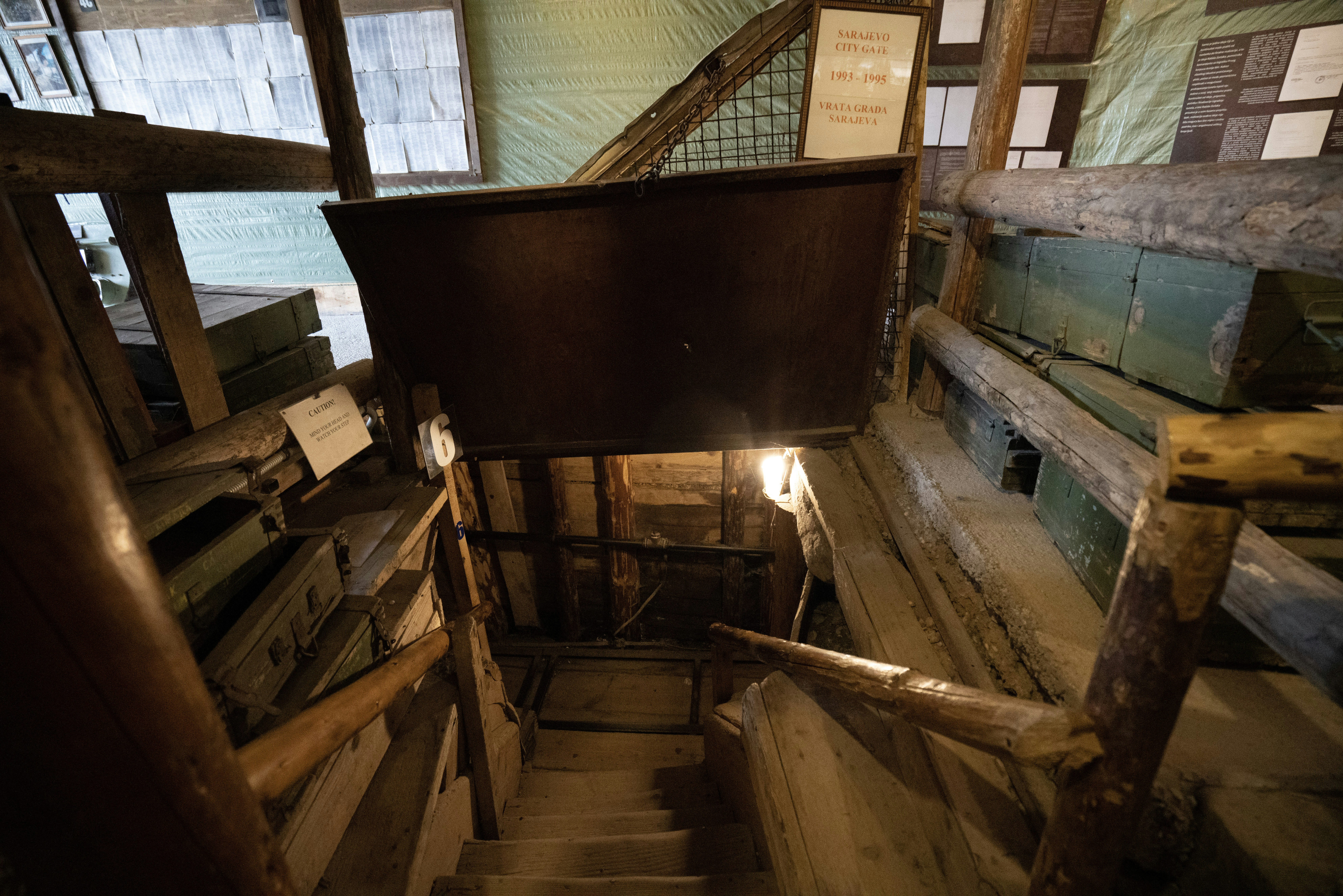 A well-preserved military bunker from the Bosnian War in Sarajevo, Bosnia and Herzegovina