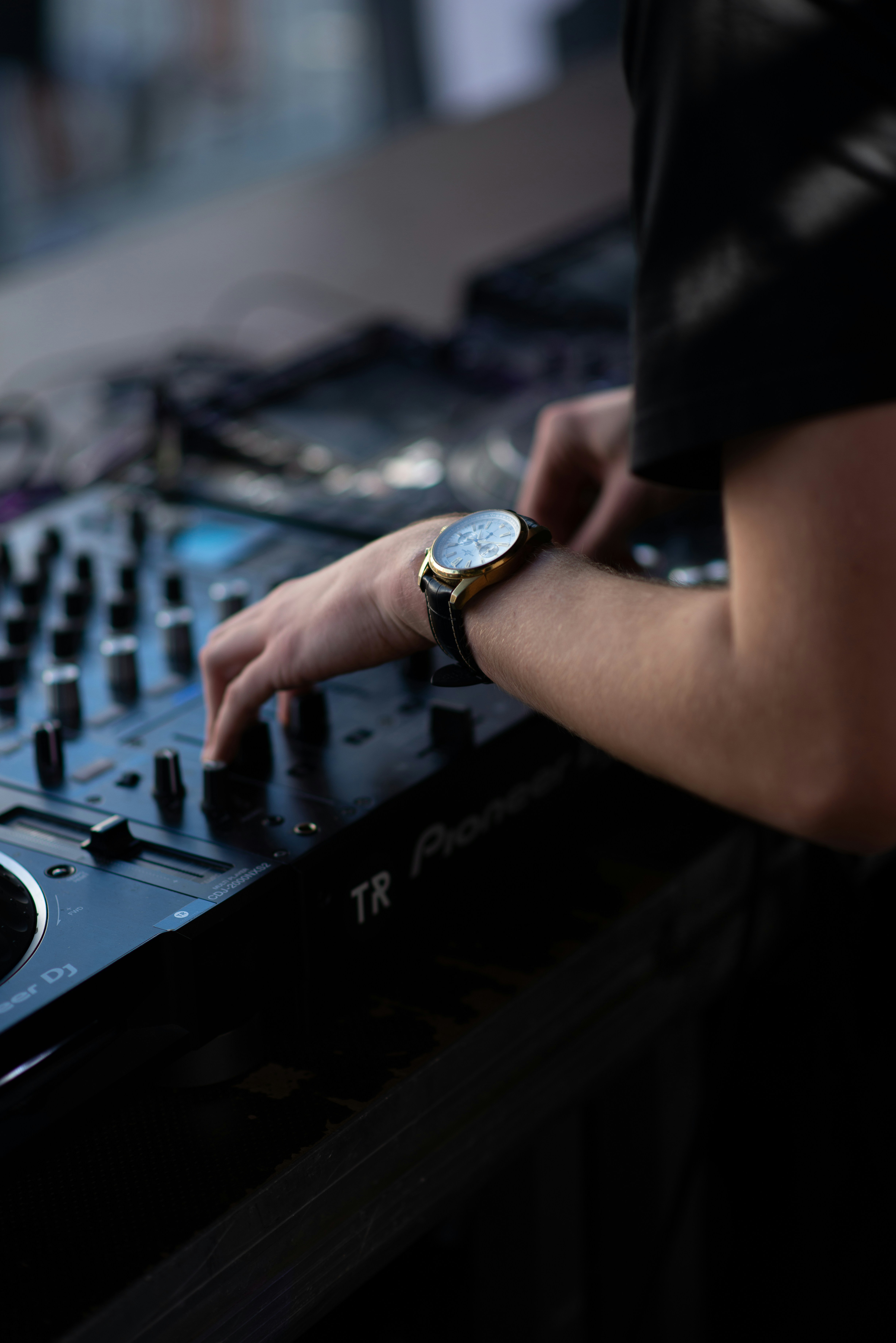 a person wearing a watch