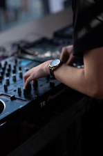 a person wearing a watch