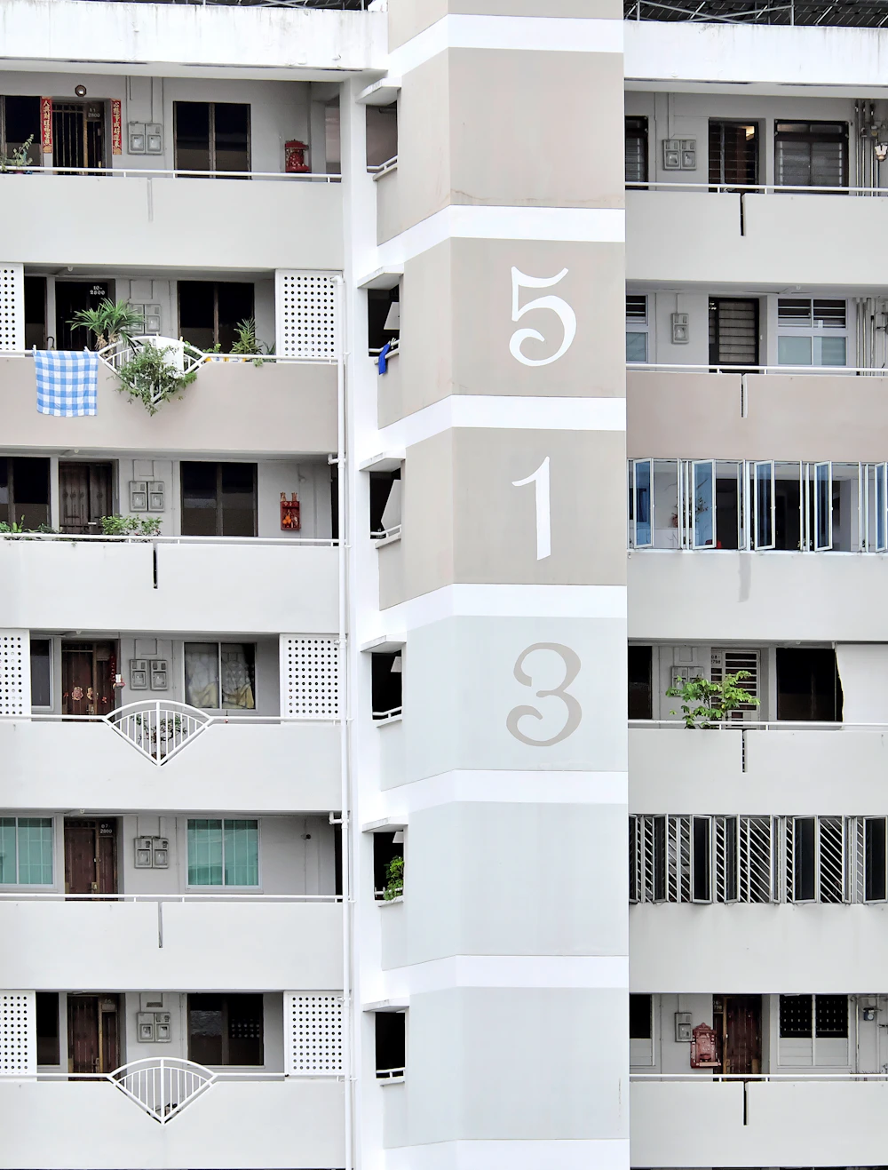 Modern Singapore HDB estates