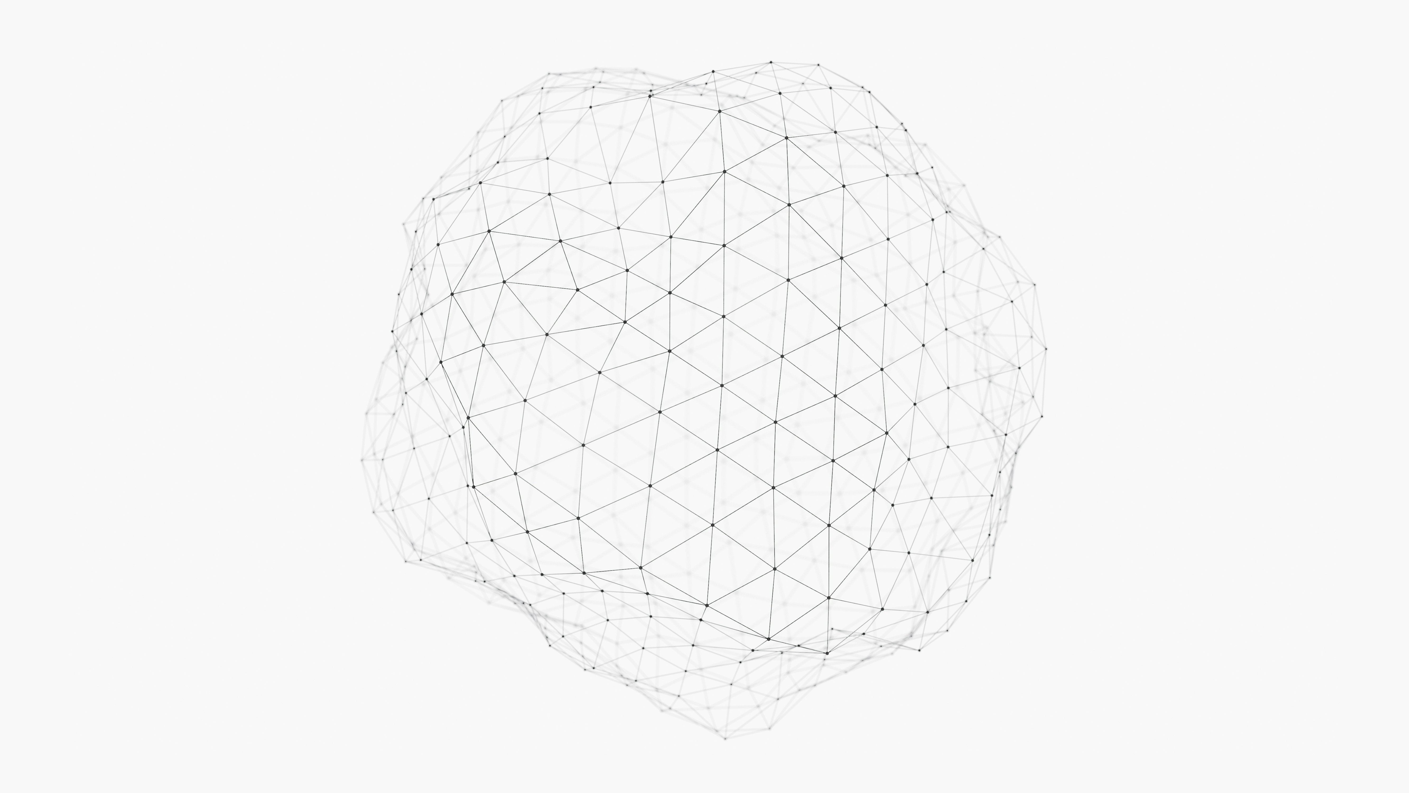 Abstract sphere geometric connect lines and dots.