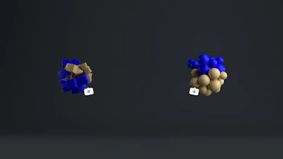 Abstract visualization of scalable Kubernetes clusters in a dark theme.