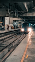 a train on the railway tracks