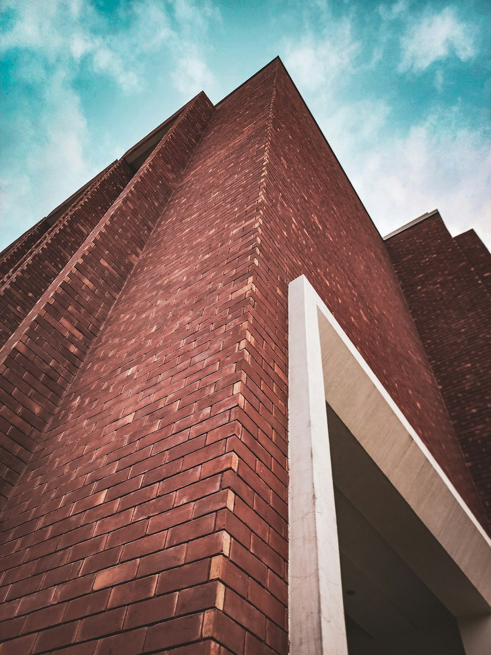 a building with a red roof