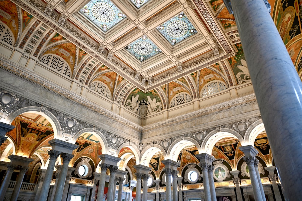 a large building with many arches