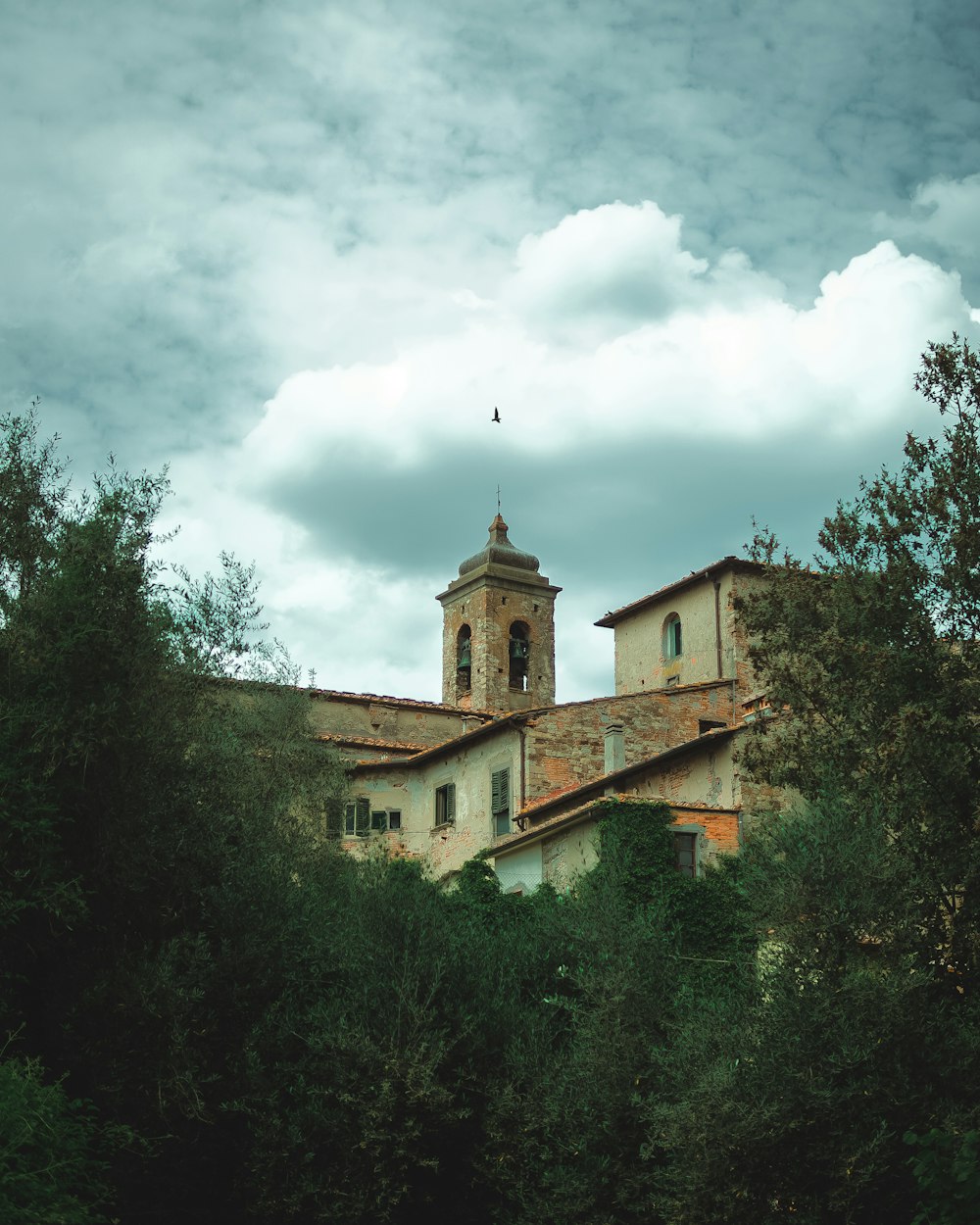 a building with a tower