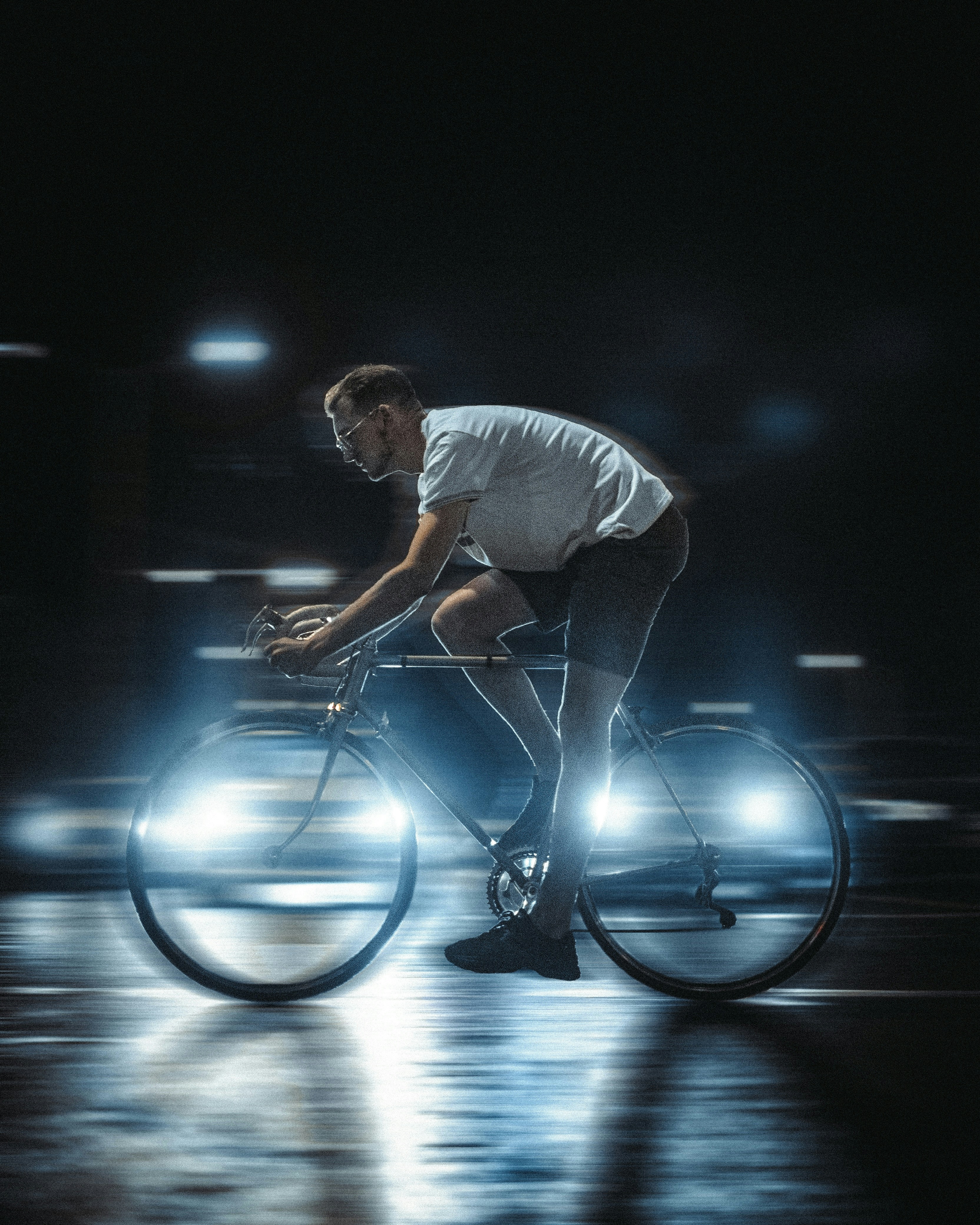 a person on a bicycle