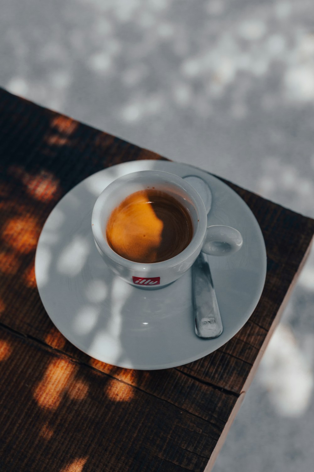 a cup of tea on a saucer