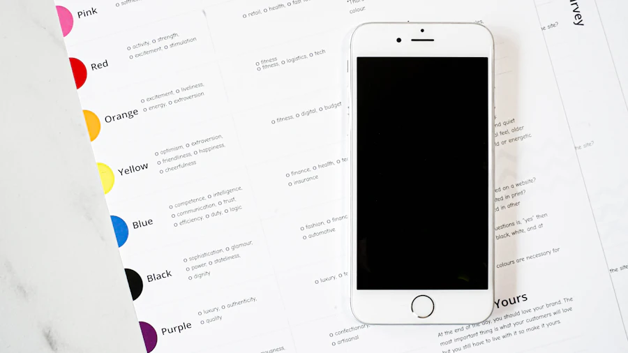 Tela com design de interface colorido, representando a criação de landing pages