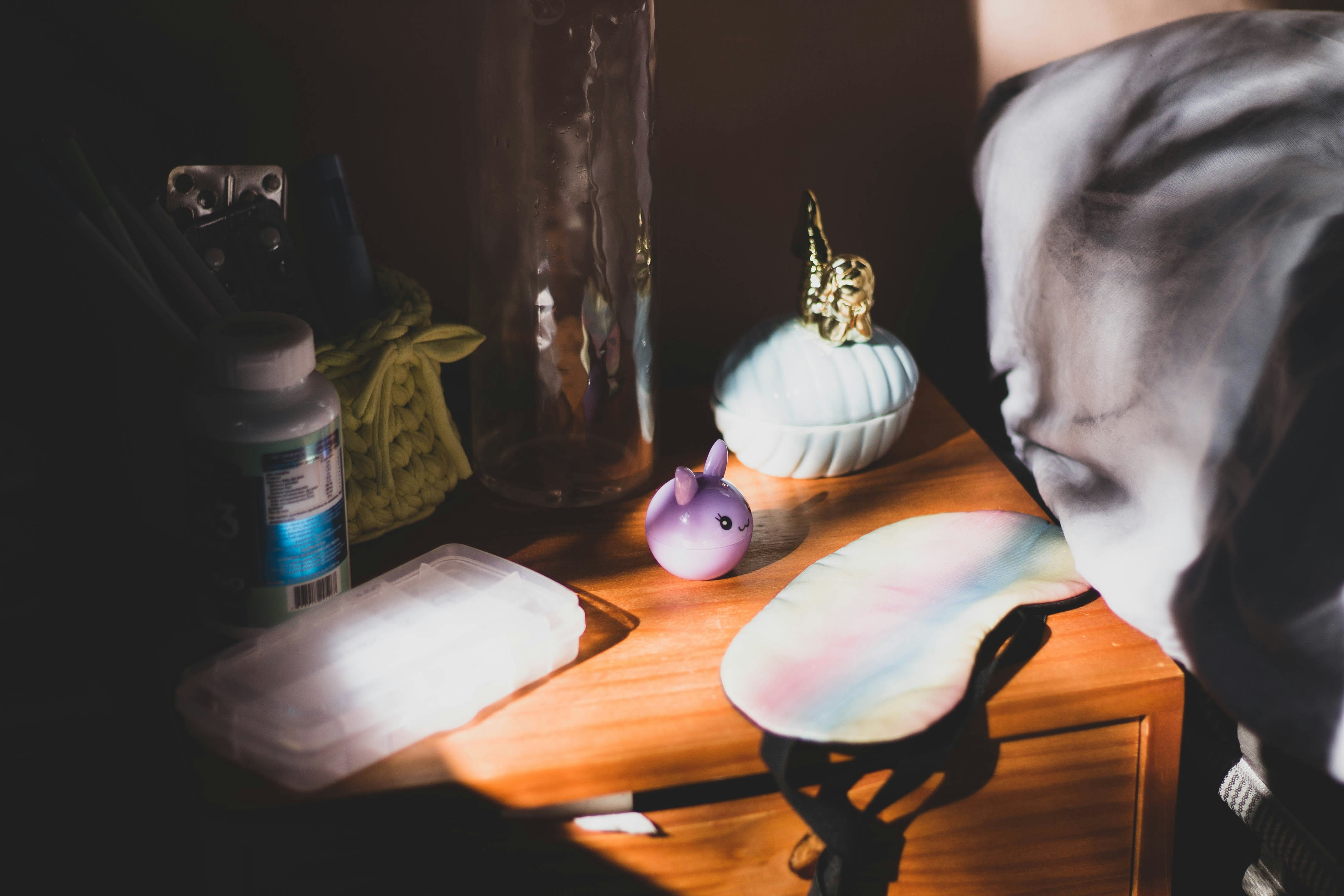 a person sitting at a table