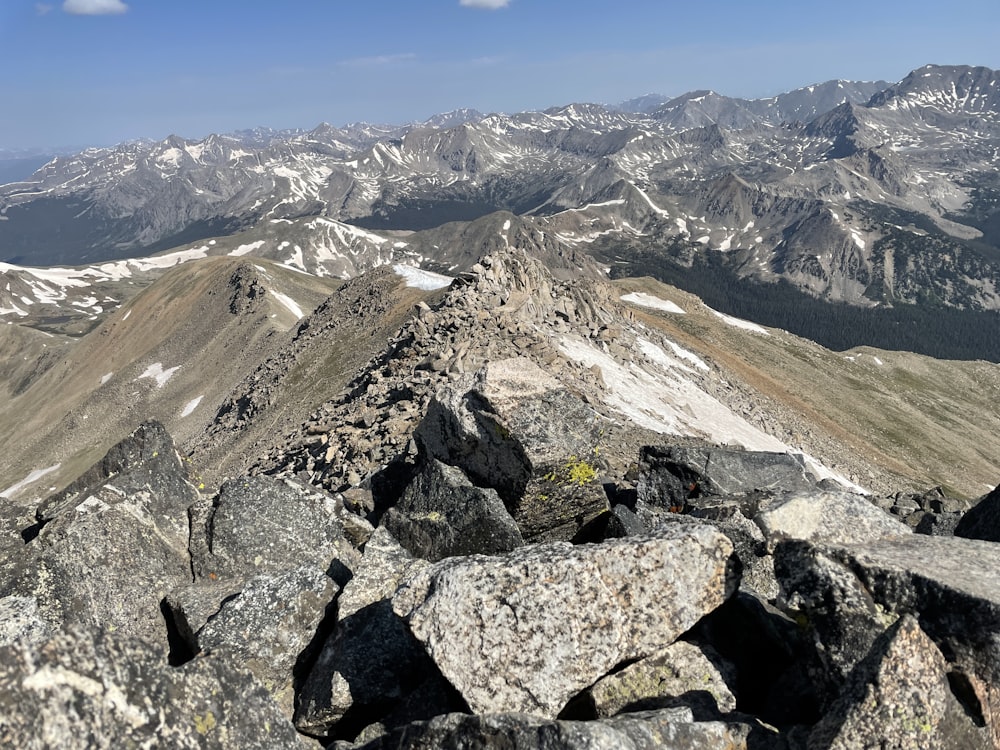 a rocky mountain top