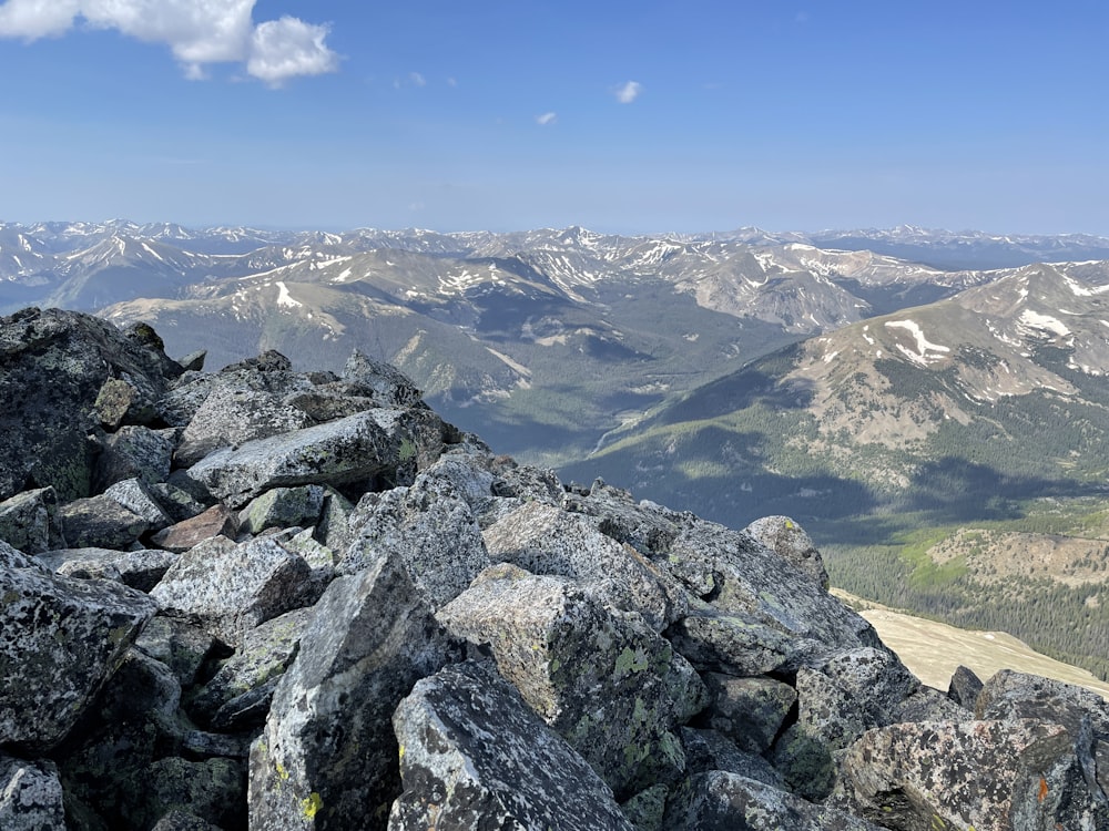 a rocky mountain top