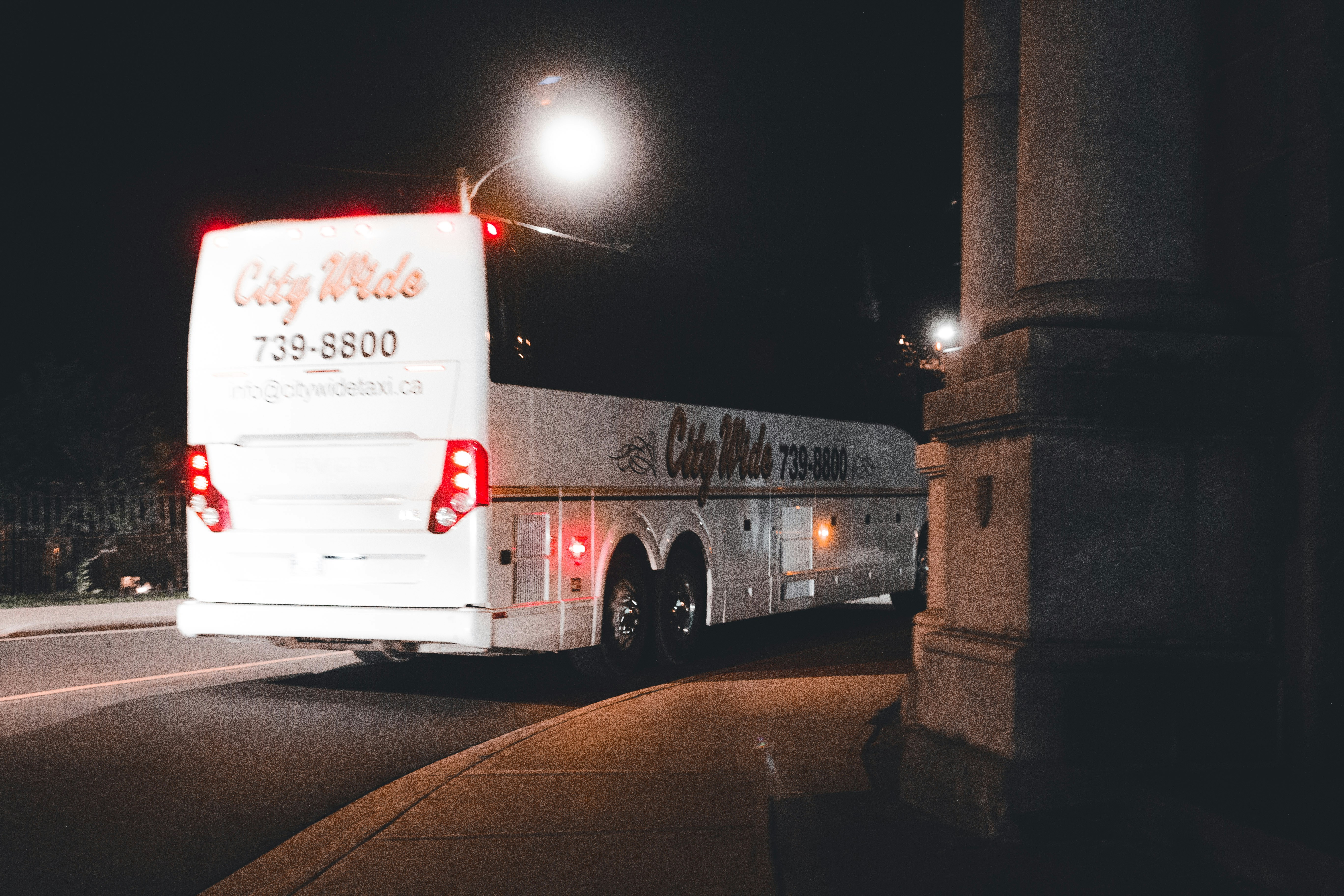 a white truck on the street