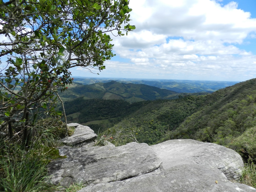 a rock on a hill