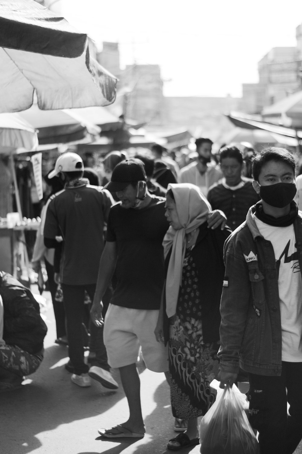 a group of people walking