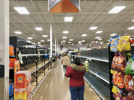 people in a grocery store