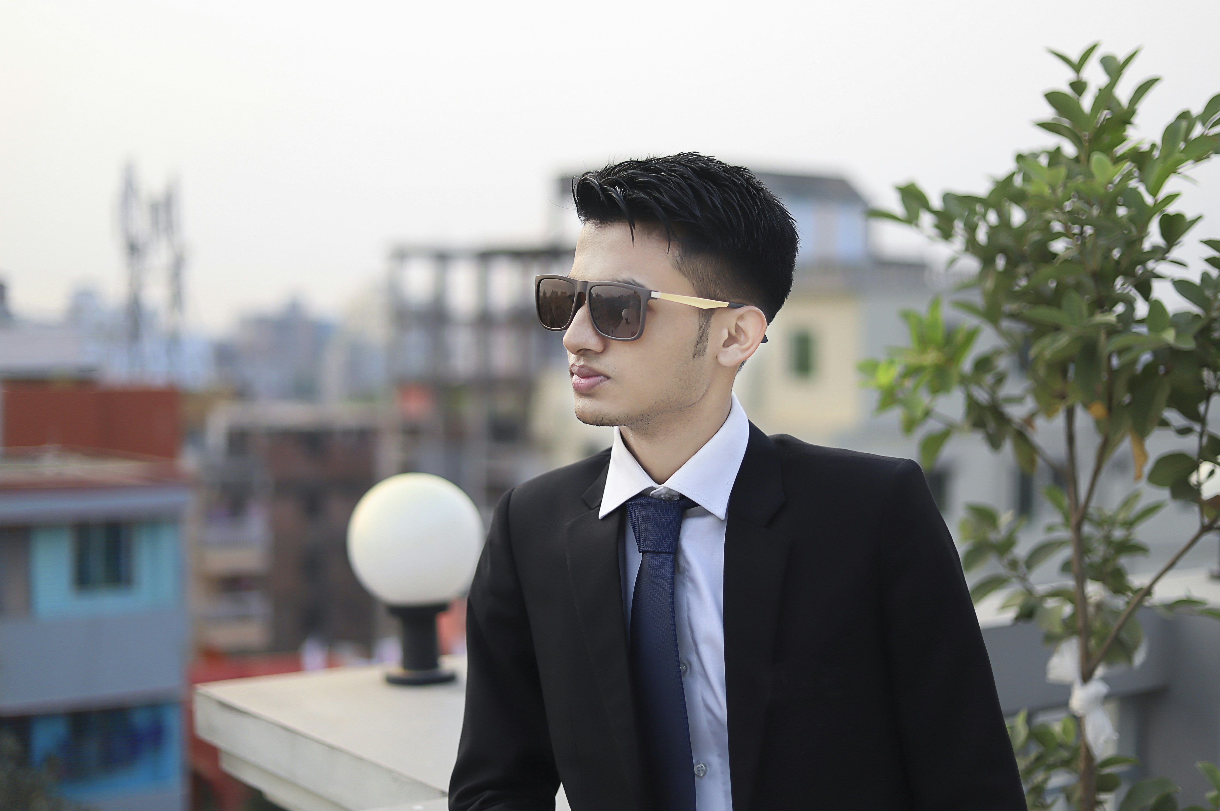 Man wearing sunglasses