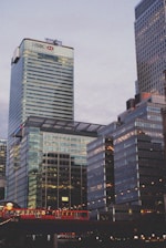 a group of tall buildings