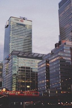 a group of tall buildings