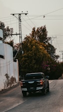 a truck on a road